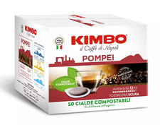 100 Cialde Caffè KIMBO - Miscele Pompei in carta filtro ese 44mm