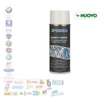 SMALTO BIANCO ALTA VISIBILITA TARGHE VERNICE BIANCA  EFFETTO PERLATO SPRAY 400ML