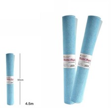 Rotolo Nastro In Organza Celeste Fiori Bomboniere Hobby Misura 48cmx4,5mt dfh