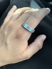 Anello "FU" cuori cromati