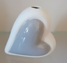 Profumatore ambiente bastoncini profumatore casa forma cuore in ceramica 9 cm 