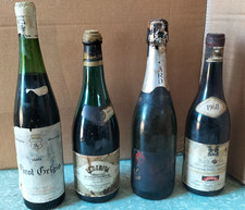 Lotto 4 Bottiglie Vino Vintage Goyard Champagne Barbera Monferrato Pederiva