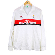1989-90 Ac Milan Maglia Away Kappa Mediolanum L (Top)  SHIRT MAILLOT TRIKOT