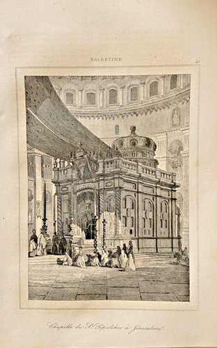 Incisione palestina chiesa del - incisione,