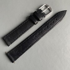 Cinturino originale Mavex in vera pelle nera 16 mm