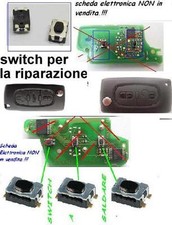 2X MICRO SWITCH PULSANTE X COVER CHIAVE CITROEN C3 C4 PICASSO A SCATTO 2/3TASTI