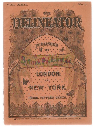 Vtg delineator magazine - delineator,