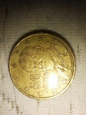 50 Centesimi rara Athena 2002