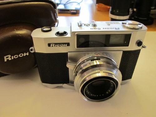 Ricoh 500 chrome camera - chrome,