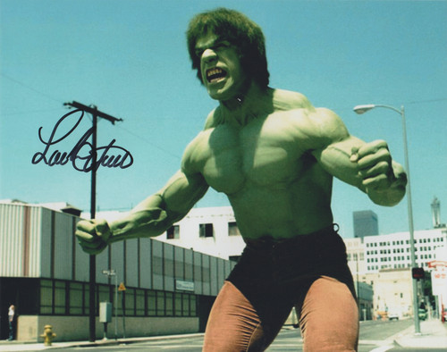 Lou ferrigno foto firmata - lou,
