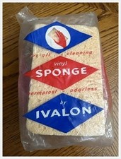 Simoniz Ivalon Spugna Vinile NOS ~1950s Nuovo Vecchio Stock Pulizia Auto Cura