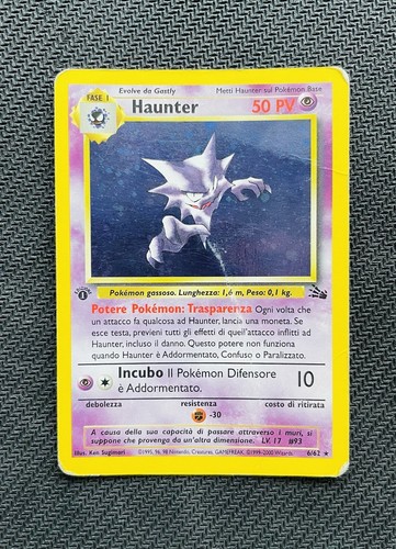Carta pokemon haunter - haunter, fossil