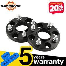 DISTANZIALI RUOTA ALLUMINIO NERO 20MM X2 MOZZOCENTRICI per Ford Fiesta ST150 MK6 / MK7