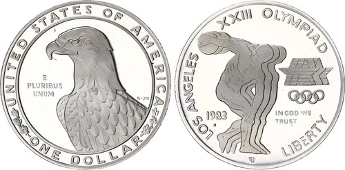 Usa dollaro argento - dollaro, 1983