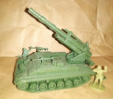 Carro Armato Atlantic HO Obice Semovente T236 Serie 602 + 4 Soldatini 1:72 Giant