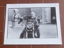 Foto poster CLAUDIO VILLA IN MOTO motocicletta Promo fotografia 31x23 cm