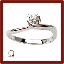 Anello donna oro 18kt bianco