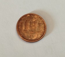 Moneta rara 1 cent Castel del monte 2002