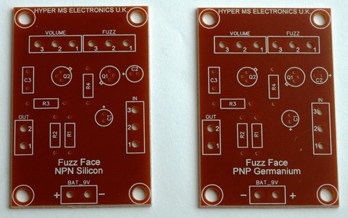 Fuzz face effect stompbox - effect, 2x