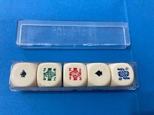 DAL NEGRO:SET DI N.5 DADI DA POKER ANNI 60 VINTAGE.