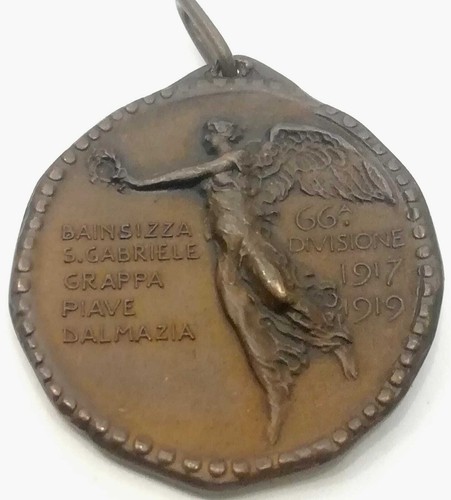 Medaglia ww1 divisione - ww1, 66°divisione