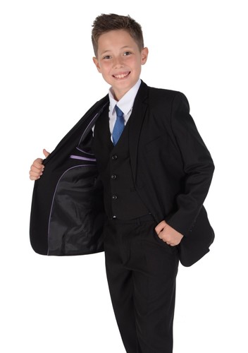 Tuta nera ragazzo pezzi - nera,