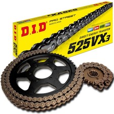 Kit catena DID acciaio 525VX3