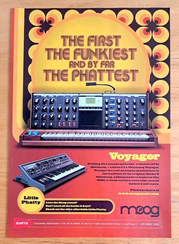Moog minimoog voyager - minimoog, rivista