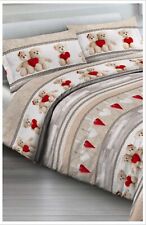 Copripiumino Sacco Piumone In 100% Cotone Disegno Stampa Orsetti