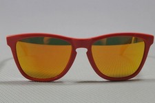 Occhiali da sole Oakley Frogskins mod 24-359 col arancione/giallo taglia 55/17