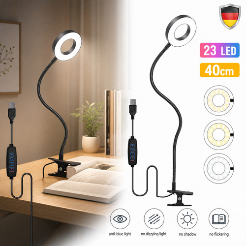 Lampada morsetto flessibile - lampada,
