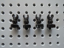 Lego 4 x Scheletro Piede Gamba Supporto 6266 Nero 6243 10217