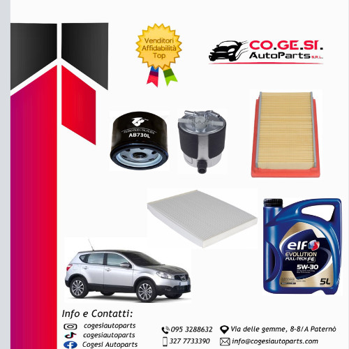 Kit tagliando nissan qashqai - tagliando,
