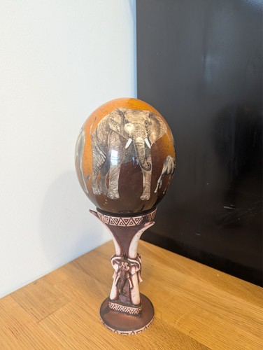 Decorative ostrich egg - decorative,