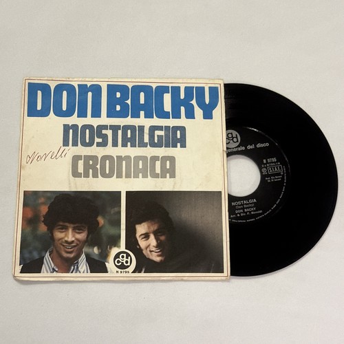 Don backy nostalgia - backy, cronaca