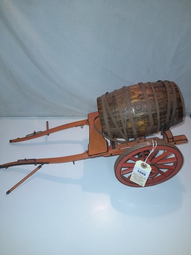 Vintage wooden hand cart - vintage,