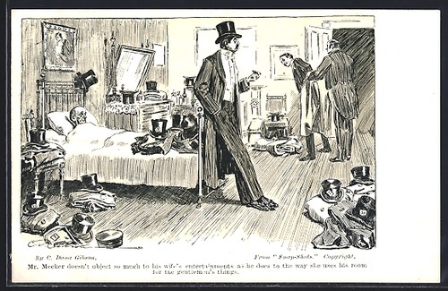 Künstler charles dana - künstler-ak,