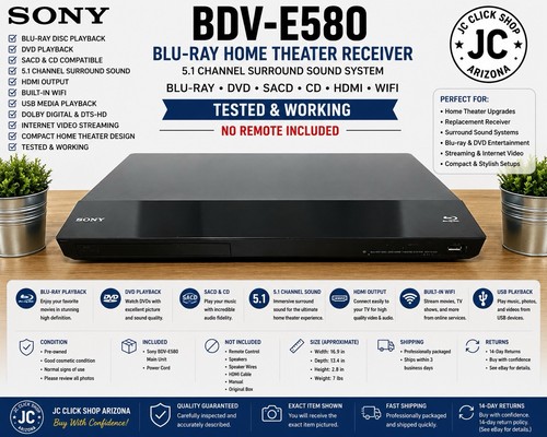 Sony bdv e580 - home, theater