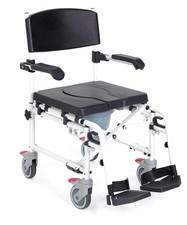 Sedia Comoda per Anziani Pieghevole WC e doccia Onda Ruote 12 cm Art. RS848