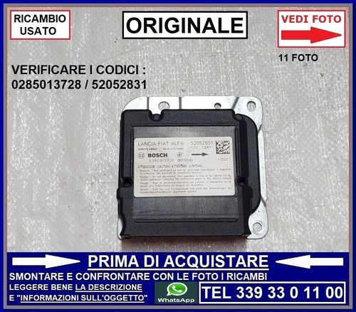 Centralina sensore airbag - centralina,