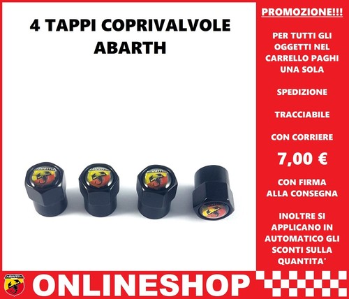 Tappi coprivalvole abarth - abarth, in
