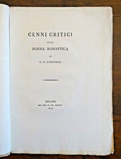 LONDONIO CARLO, CENNI CRITICI