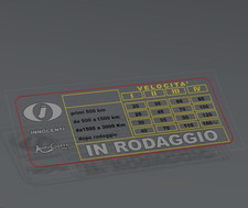 ADESIVO RODAGGIO INNOCENTI MINI COOPER MK3 velocità massime | 15,6x6,6 cm