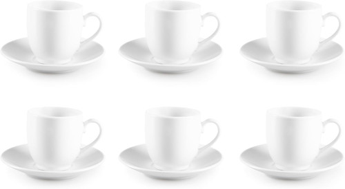 Simple white set tazzine - simple, 6