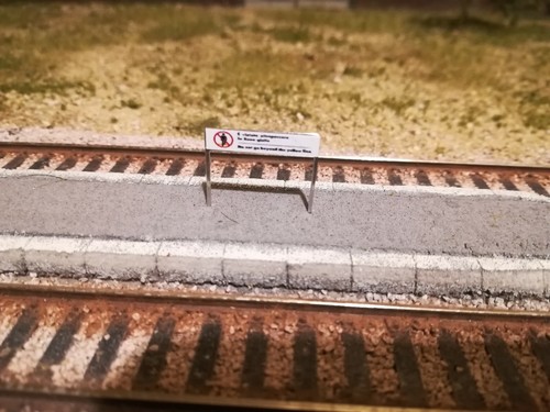 Plastico ferroviario cartelli - ferroviario,