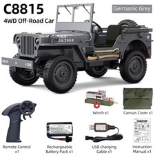 JJRC C8815 RC jeep militare 2.4G 4WD camion auto verricello tela fuoristrada RTR auto