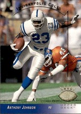 card NFL # 115 Anthony Johnson Upper Deck 1993