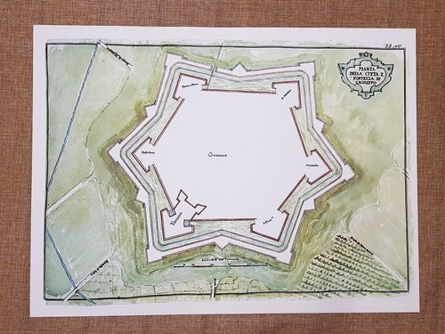 Pianta della città fortezza - pianta,