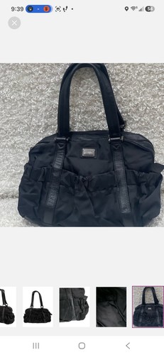 Burberry black check ruched - check,