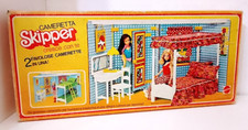 SKIPPER GROWING UP  CAMERETTA 2 in 1  - 1975 Mattel italy playset non completo